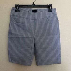 Hillary Radley Pinstripe Midi Short